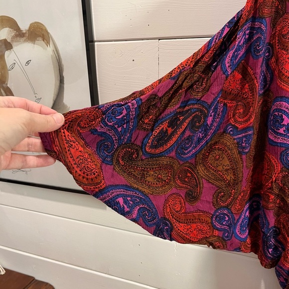 VOLCOM – Kimono drapé à imprimé cachemire – Taille unique - Picture 7 of 11